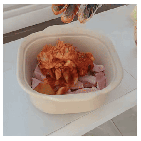 버터김치찜 조리 과정