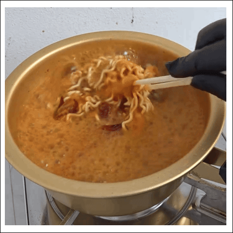 굴짬뽕라면 완성