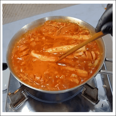 분모자떡볶이 조리 과정