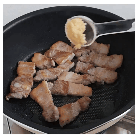 간장삼겹덮밥 조리 과정
