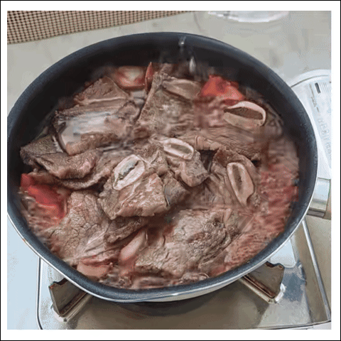 LA갈비찜 조리 과정