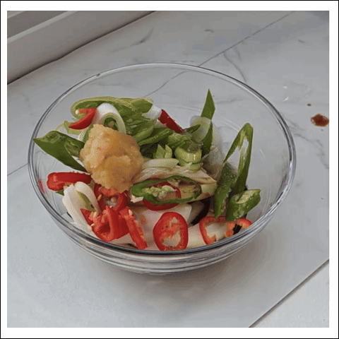 사천참치 조리 과정