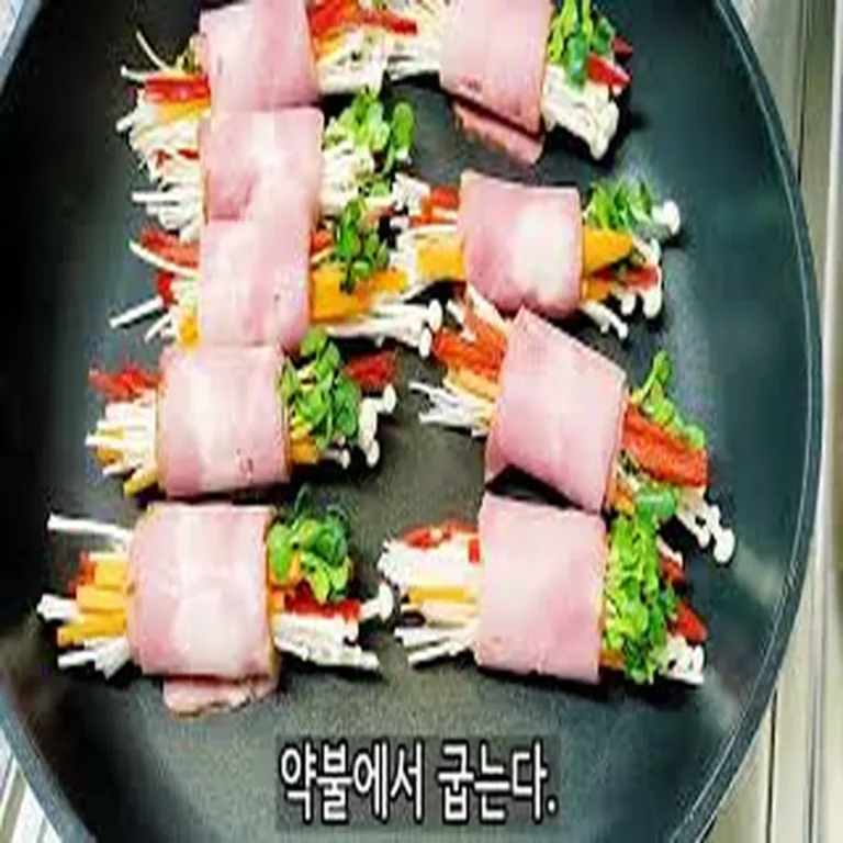 배달비 0원 편의점 재료로 만드는 역대급 감칠맛 팽이버섯 베이컨 말이 - 오늘살림