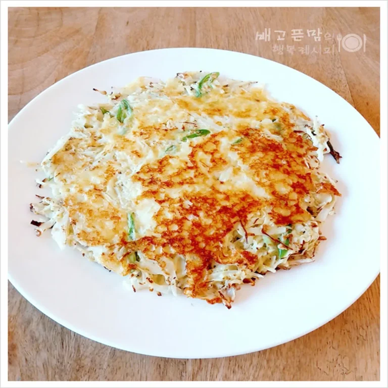밀가루 설탕 없이 살 빠지는 오트밀 양배추전 레시피 - 오늘살림