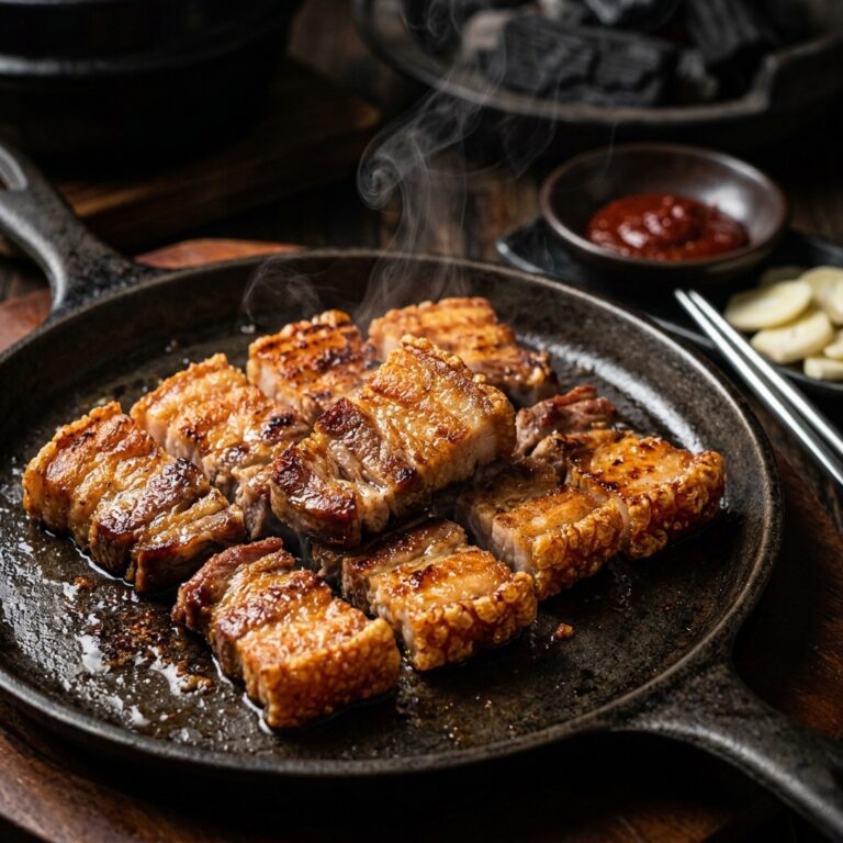 [인생 삼겹살] 에어프라이어 통삼겹살 “겉바속촉”의 정석: 15년 차 요리사의 온도 조절 비법 레시피