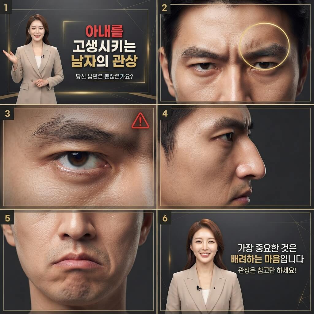 아내 고생시키는 남편감 관상 총정리 결혼 전 꼭 봐야 하는 남자 관상 특징 4가지