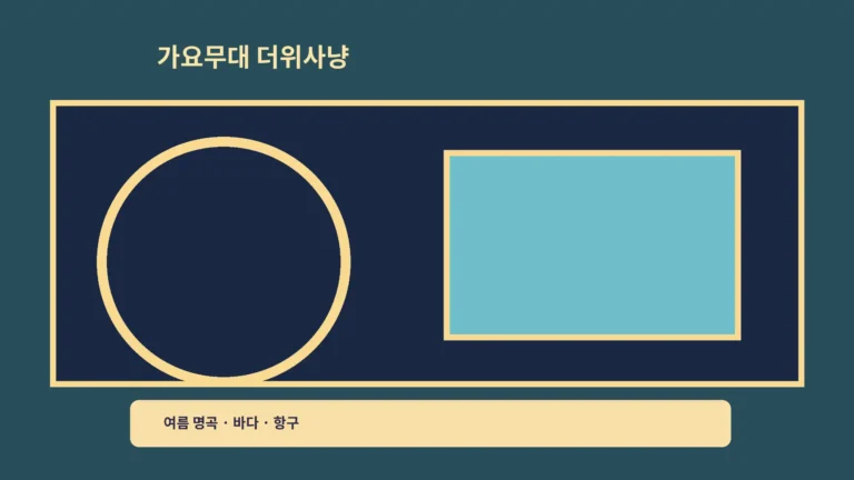 ‘가요무대 더위사냥’ 출연진과 여름 명곡, 바다와 항구 노래를 들어봐요