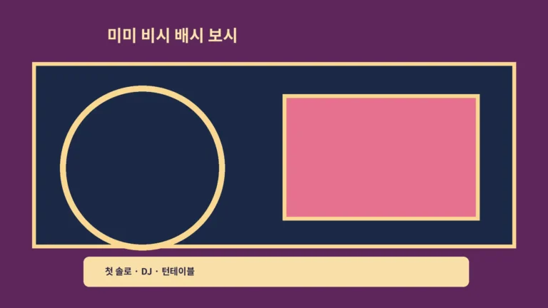 ‘미미 비시 배시 보시’ 첫 솔로 티저, DJ와 자기 확신을 따라가 봐요