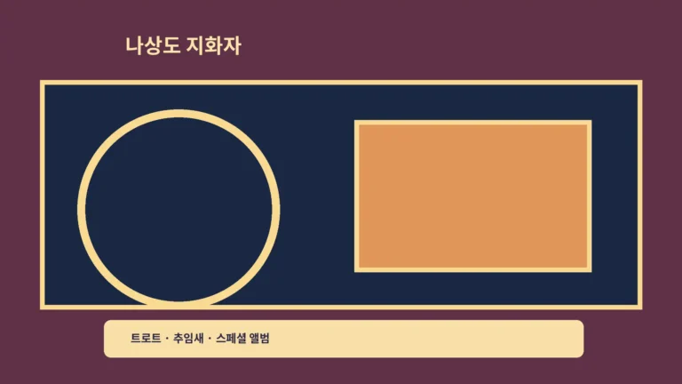 ‘나상도 지화자’ 스페셜 앨범, 추임새와 수록곡을 함께 듣는 방법이에요