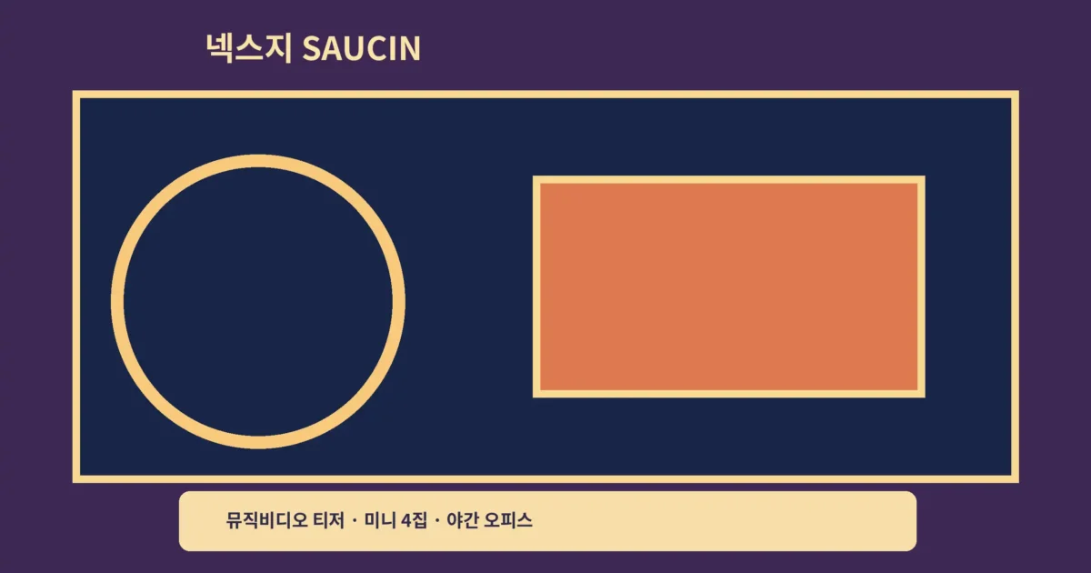 ‘넥스지 SAUCIN’ 뮤직비디오 티저, 야간 오피스 콘셉트에서 보는 컴백 포인트예요