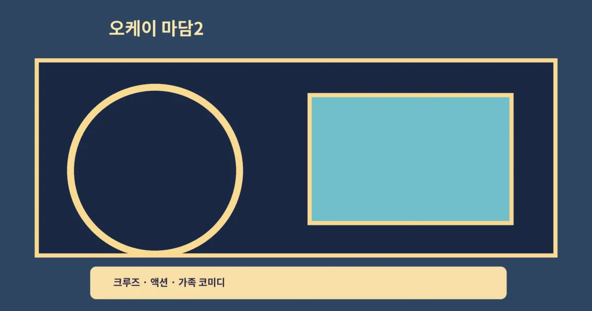 ‘오케이 마담2 크루즈 액션’ 가족 코미디, 바다 위 사건을 즐겨봐요