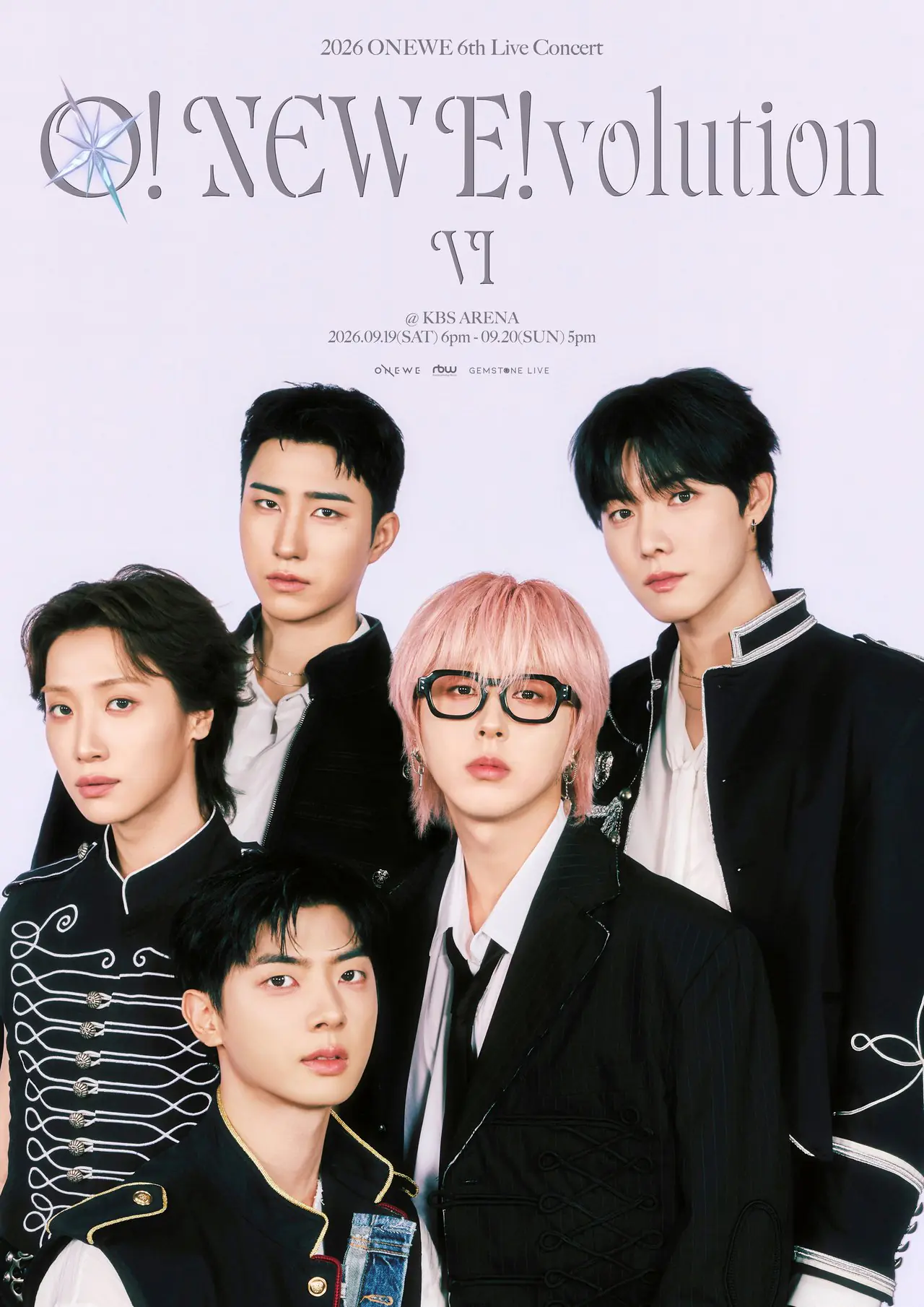 사용 허가가 확인된 원위 O NEW Evolution VI 공식 공연 포스터