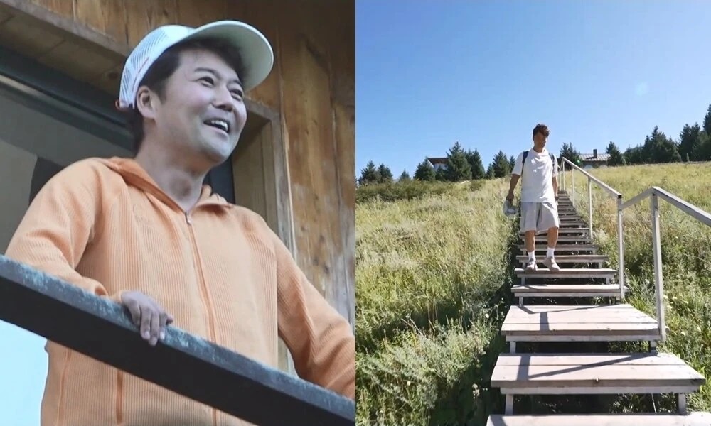 전현무의 여행 현장을 담은 이미지